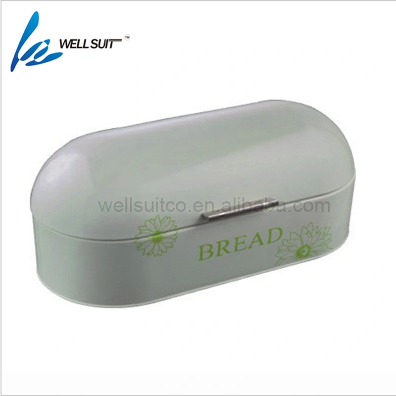 Colorful stainless steel large bread box for kitchen counter