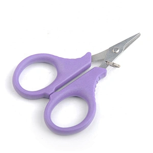 Purple Color  Handle Stainless Steel Fishing  Line Cutter  Outdoor Fishing Pliers Lure Bait New Remover
