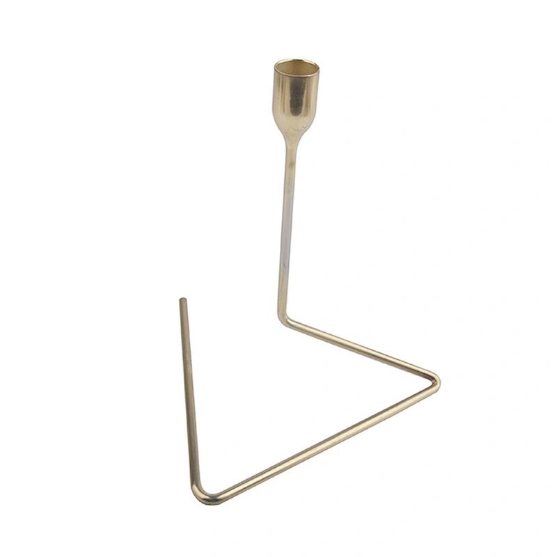 Dinner rose gold metal candle holder customized tall candlestick