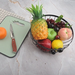 Round shape kitchen vegetable fruit metal basket wire mesh storage baskets