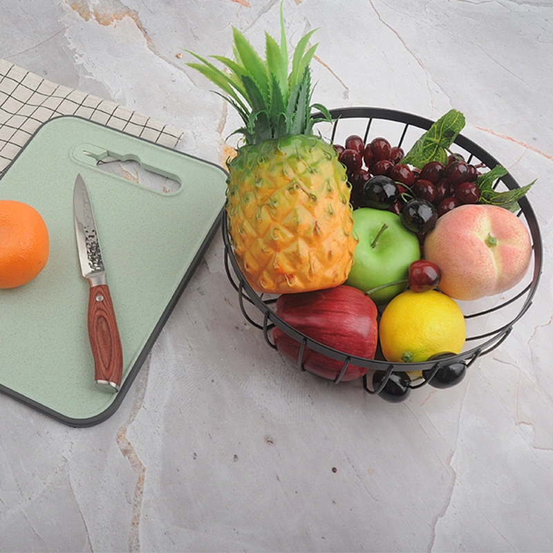 Round shape kitchen vegetable fruit metal basket wire mesh storage baskets
