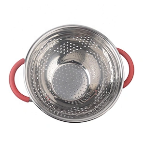 High quality  fruit basket strainer food grade stainless steel   kitchen multifunction colander set