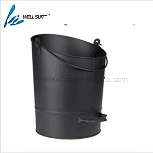 stainless steel bucket Fireplace Tools set fireplace accessory ash bucket