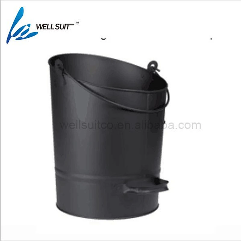 stainless steel bucket Fireplace Tools set fireplace accessory ash bucket