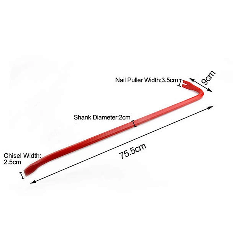 Heavy Duty French Type High Carbon Steel Professional Wrecking Bar for Building Construction