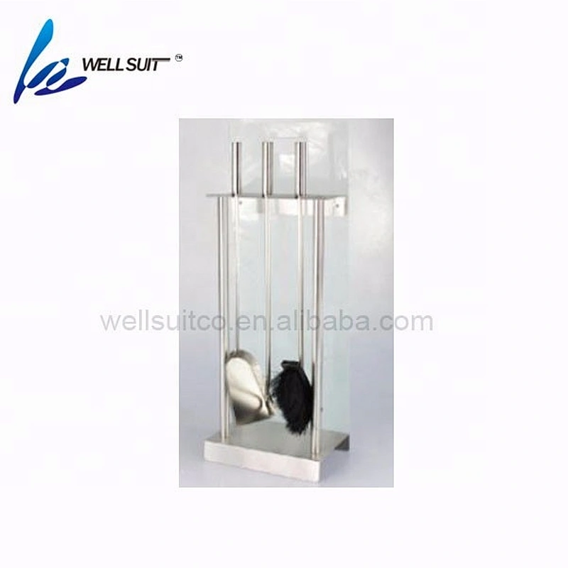 stainless steel handle and holder Fireplace Tools set fireplace accessory