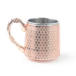 Stainless steel owl pattern bar tool tea cup wine glass