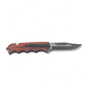 High quality wooden hunting pocket knife,folding knife with custom