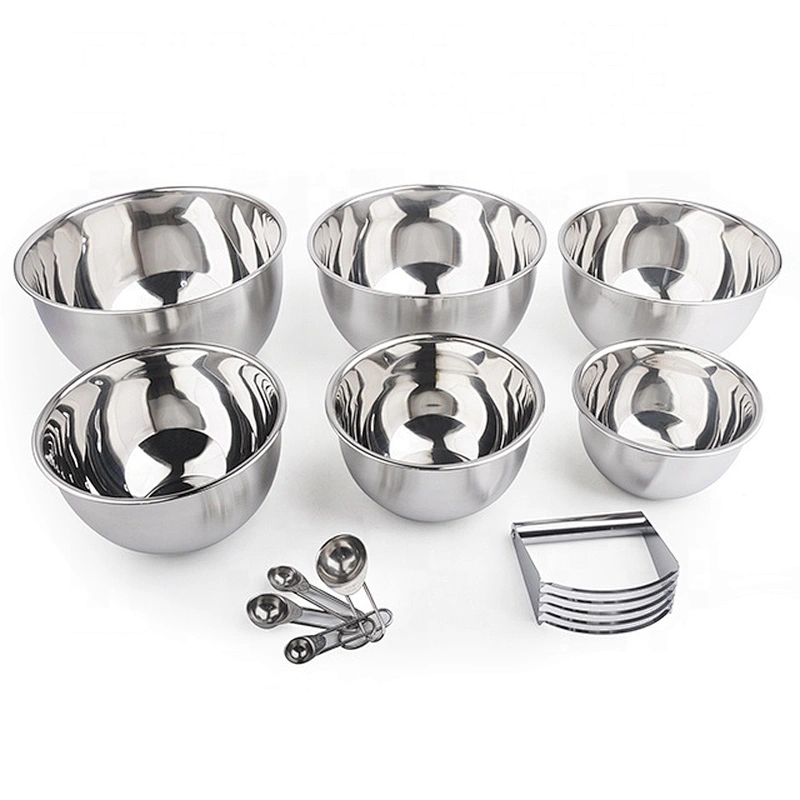 New design good quality  stainless steel food grade mixing bowl  set