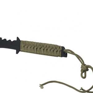 Black painting  Stainless Steel Outdoor Camp Axe Survival Hatchet with Paracord Handle