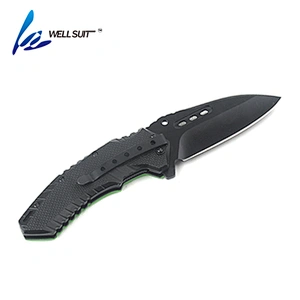 Customized Black coating Stainless Steel Blade Folding Pocket Knife