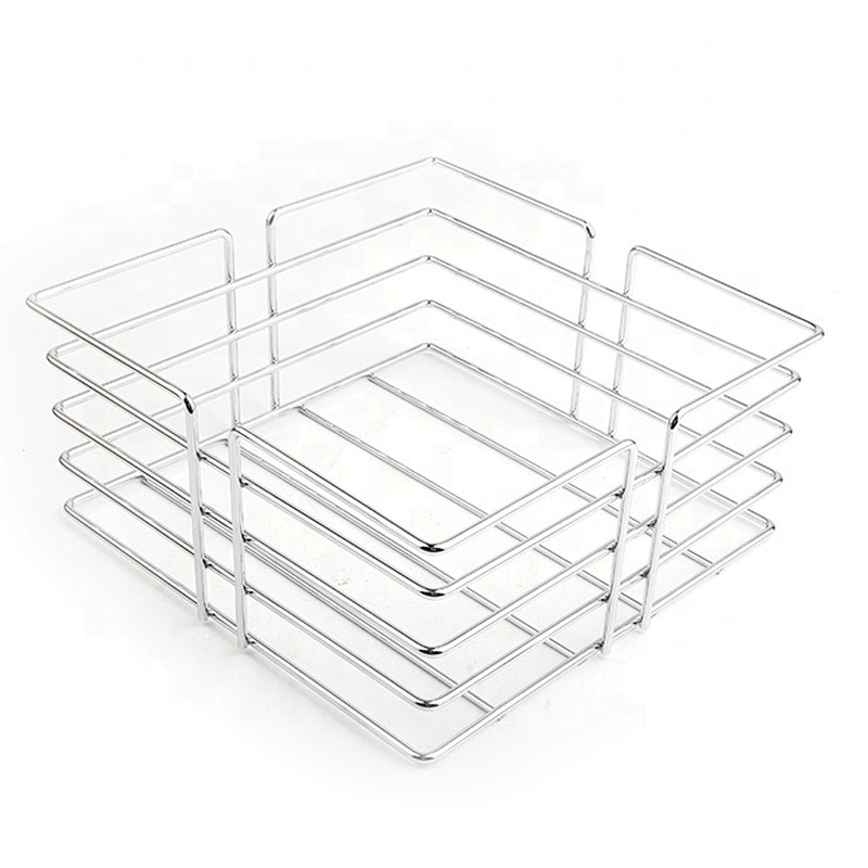 New design hot selling stainless steel bread basket with canvas bag