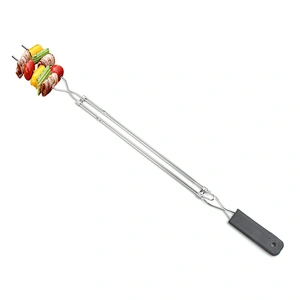 Set Roasting Forks with Bag Camping Hot Dog Telescoping Sticks Skewers BBQ Forks Stainless Steel