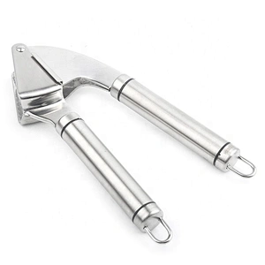 Easy use kitchen gadget garlic mincer press stainless steel ginger garlic presser
