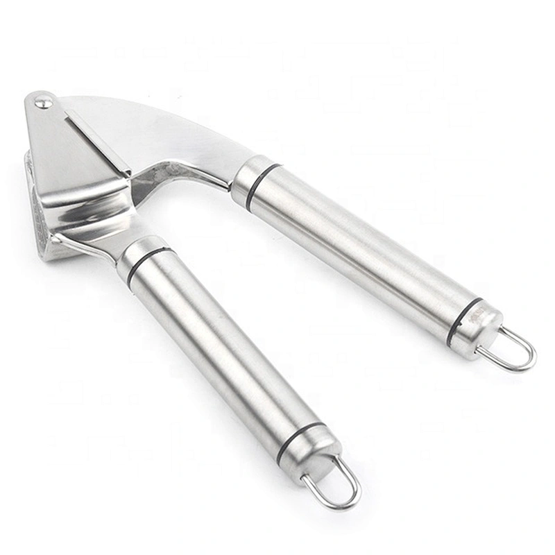 Easy use kitchen gadget garlic mincer press stainless steel ginger garlic presser
