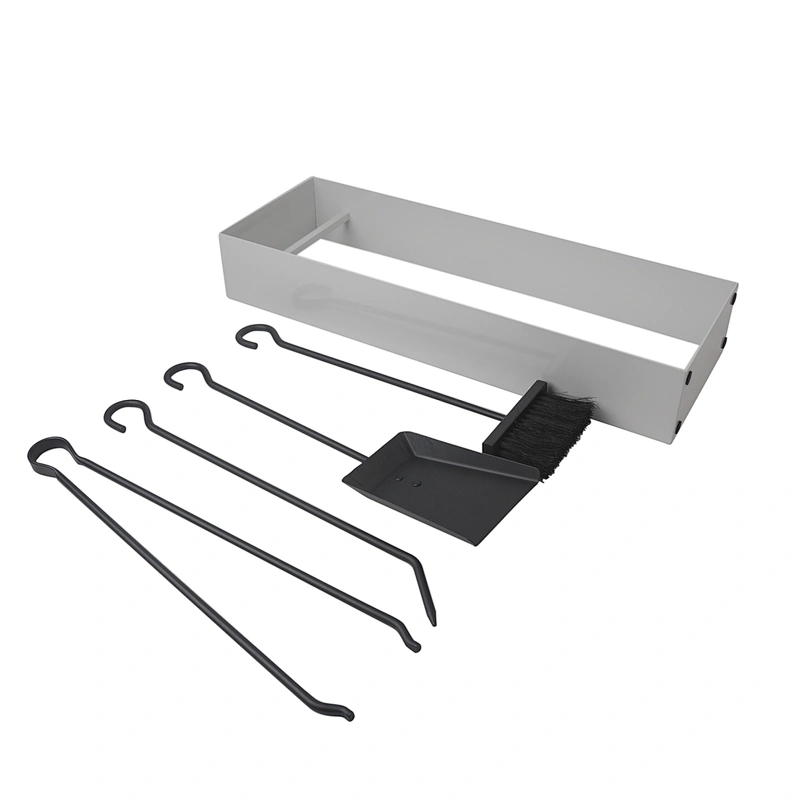 5 pieces  steel outdoor stainless steel companion  fireplace tools with fireplace tong