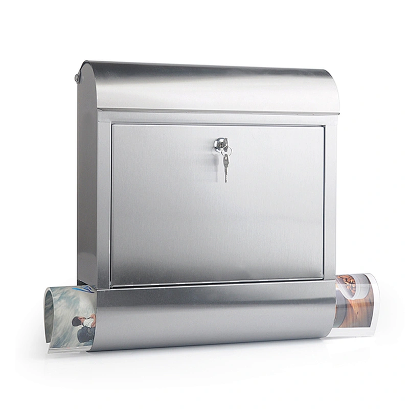 stainless steel waterproof wall mounted mailbox letterbox postbox newspaper holder for department