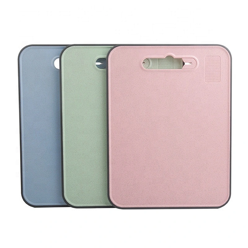 New flexible kitchen plastic cutting board with sharpener