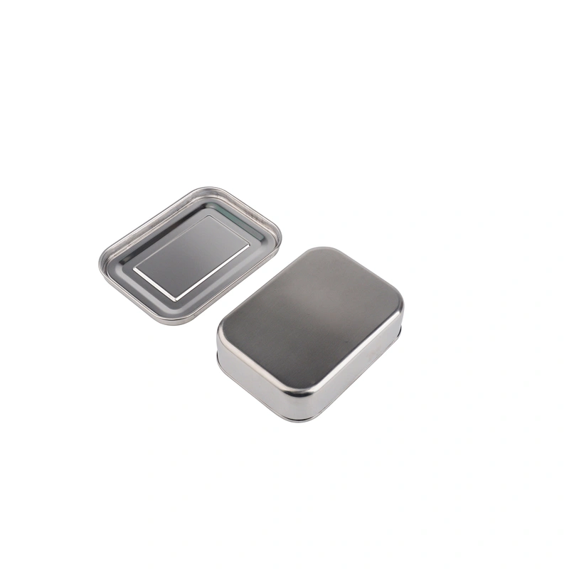 2 compartment Leak Proof heated Thermal food 304 metal tiffin bento stainless steel lunch box