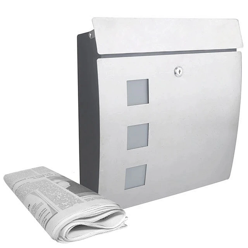 wholesale good quality stainless steel mailbox apartment mail box  wall mounted parcel letter box