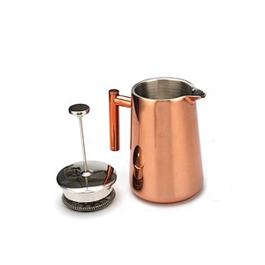 New design hot selling stainless steel copper plating tea pot