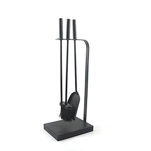 Fireplace accessories black coating 3pcs outdoor fireplace tools