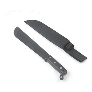 Black Coating Stainless Steel  Outdoor Survival Hunting Machete With PP Handle