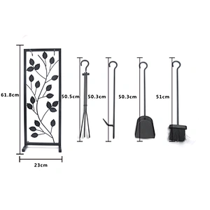 Garden Unique design  Wrought Iron fireplace accessories metal fireplace tool