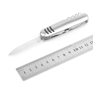 Mini Style 10 In 1 Multi Purpose  Stainless Steel Blade Folding Pocket Survival Knife Tools