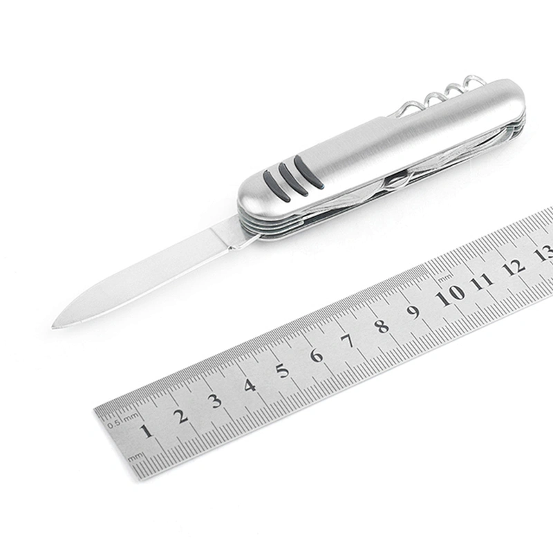 Mini Style 10 In 1 Multi Purpose  Stainless Steel Blade Folding Pocket Survival Knife Tools