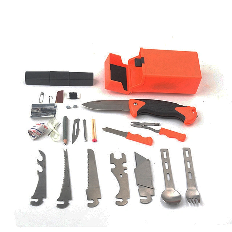 Hot selling  outdoor survival camping kit outdoor emergency survival kit