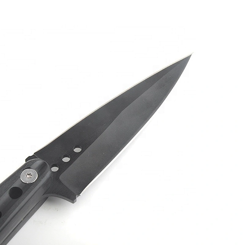 All Black Coating 3Cr13 Full Tang Survival Hunting  Knife with ABS Handle