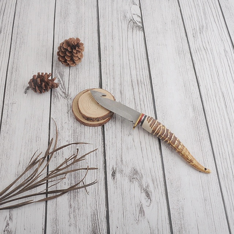Hot sale color wood handle fixed blade survival hunting Knife