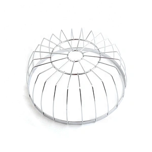 Durable vegetable round shape fruit metal basket wire mesh storage baskets for kitchen