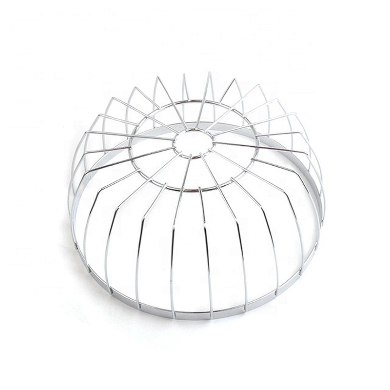 Durable vegetable round shape fruit metal basket wire mesh storage baskets for kitchen