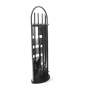 Black powder coating wholesale tools for fireplace accessories