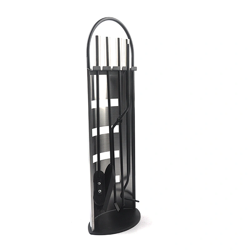 Black powder coating wholesale tools for fireplace accessories