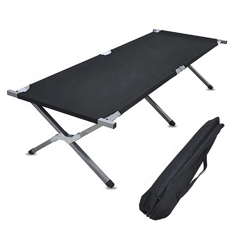 The unit weight 300 catties foldable army camping bed with carry bag