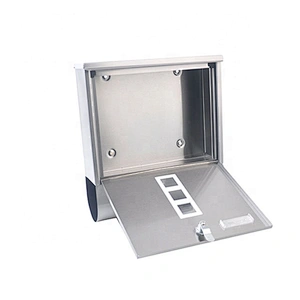 Outdoor stainless steel  newspaper letter PVC inside lockable mail box with 2 key lock