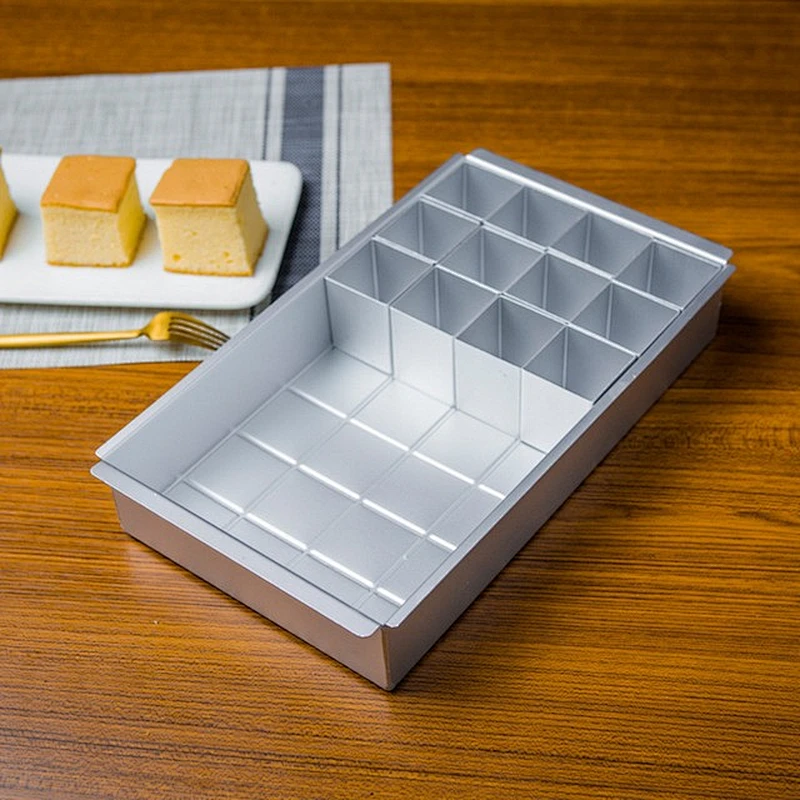 Aluminum Alloy Square Cake Pan with Chiffon Cake Mould