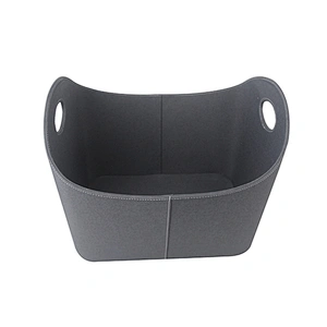 Fireplace basket  outdoor fireplace tool wood  basket PU leather  basket