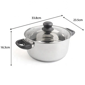 4Pcs High Quality stainless steel cooking Milk Sauce pot  Fry pan non stick cookware sets for home kitchen