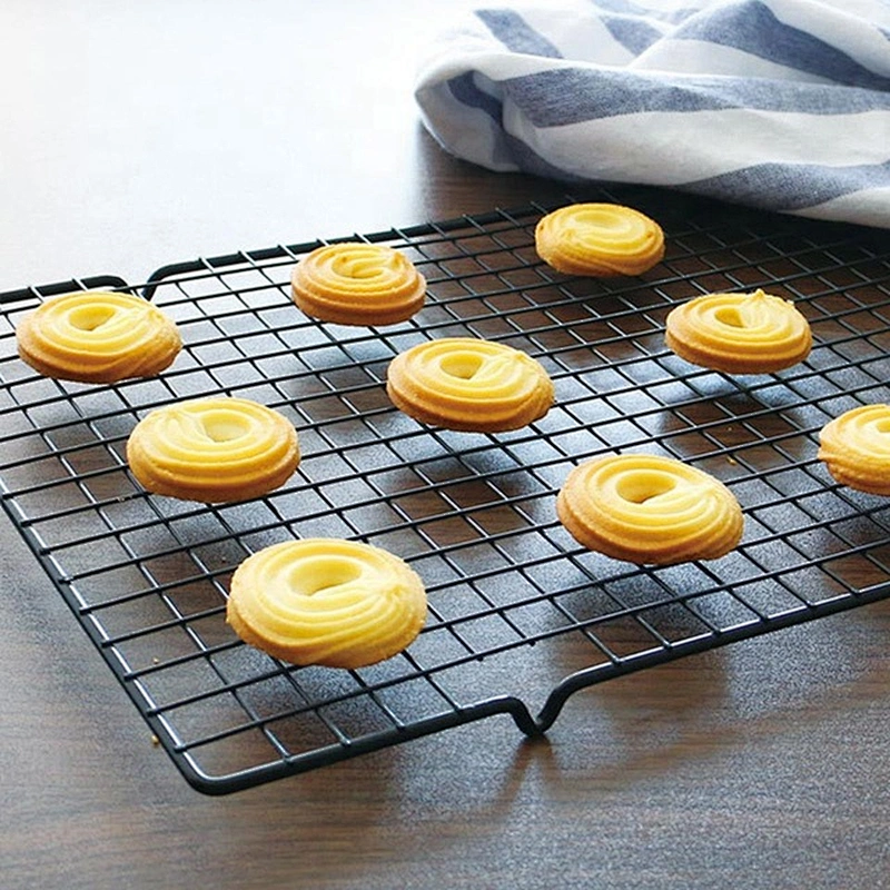 Non-Stick Rectangle Baking Cooling Tool Cake Biscuit Space Saving Cake Stand Tray Rack