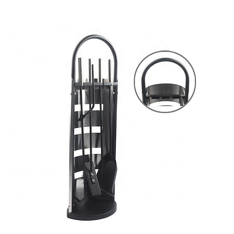 Factory Price Wholesale 5 Pcs Set Knight Fireplace Tools with Stainless Steel Handle
