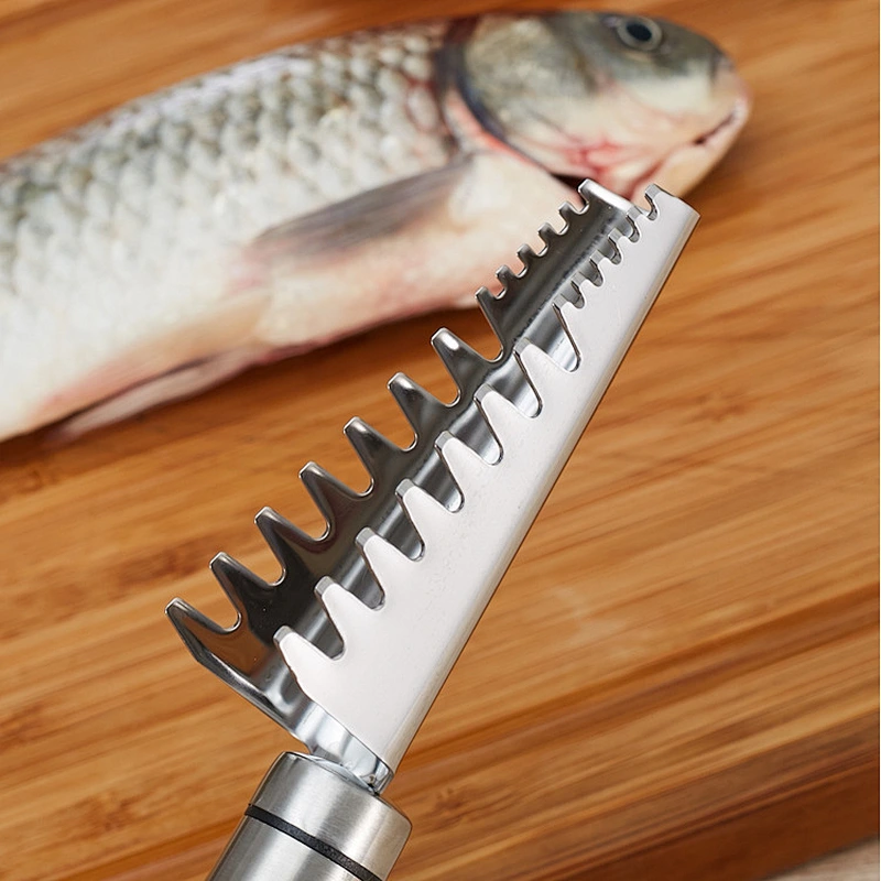 Stainless steel kitchen tools accessories scale scraper fish skin peeler fish scale remover