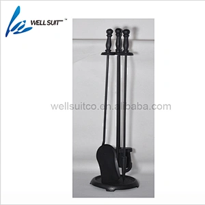 High Quality Rustic stainless steel iron Fireplace Tool set