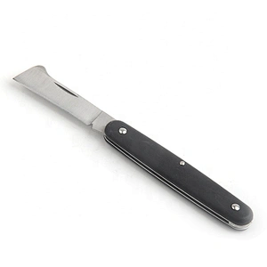 Black Color Wood Handle Stainless Steel Folding Knife for grafting trees