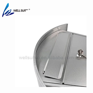 Residential Outdoor Rural Roadside stainless steel Mail Box Key Lockable Office Letter box