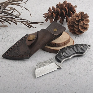 Hot sale small custom titanium folding knife with rainbow coating
