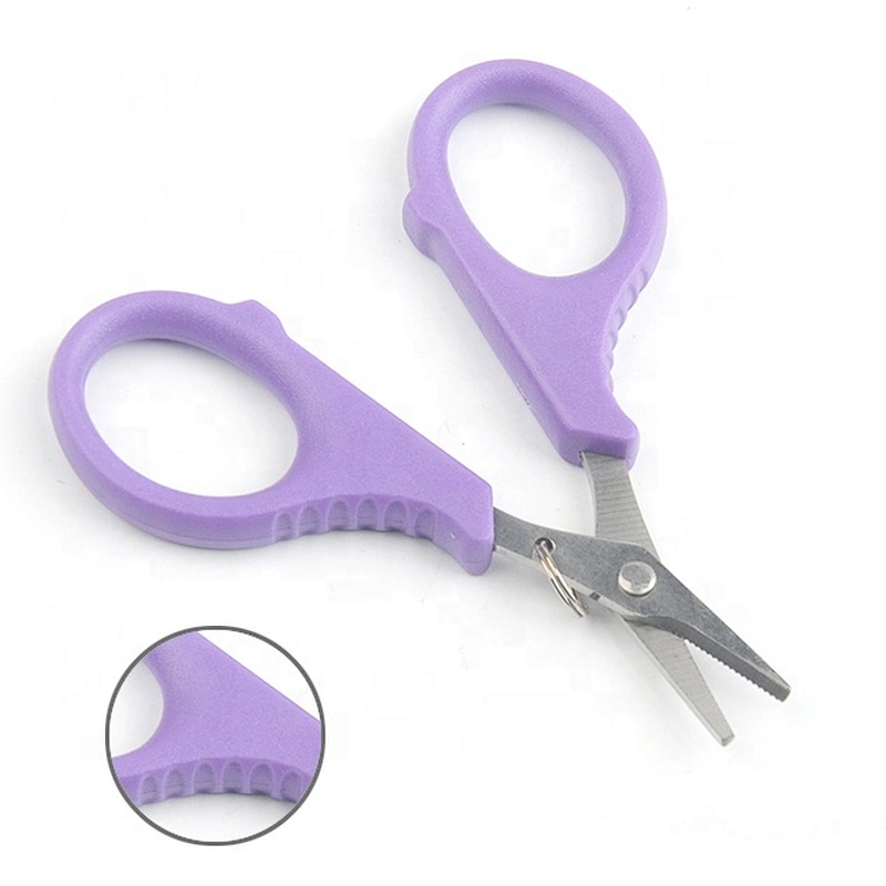Purple Color  Handle Stainless Steel Fishing  Line Cutter  Outdoor Fishing Pliers Lure Bait New Remover